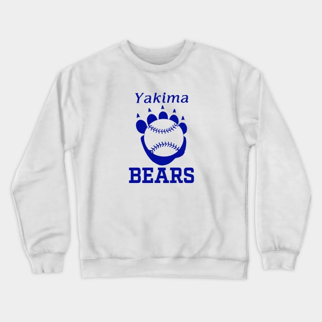 Defunct Yakima Bears Baseball 1990 Crewneck Sweatshirt by LocalZonly